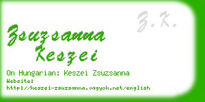 zsuzsanna keszei business card
